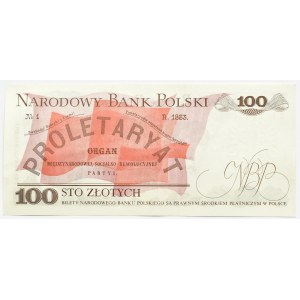 PRL, L. Waryński, 100 zl. 1976, séria EP VELMI ZRADKÉ