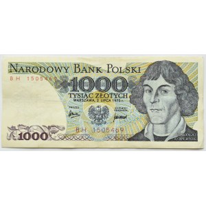 People's Republic of Poland, M. Copernicus, 1000 gold 1975, BH series, HUGE RARE (L9)