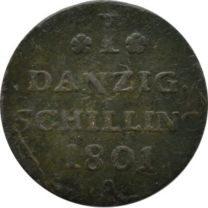Freie Stadt Danzig, 1 Schilling 1801 A, Danzig