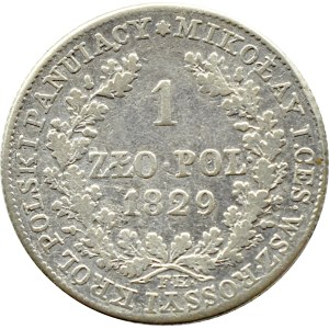 Nicholas I, 1 zloty 1829 FH, Warsaw