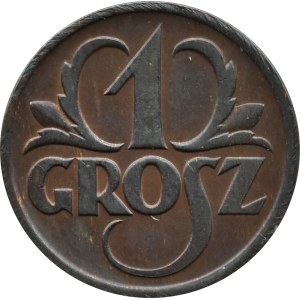 II RP, 1 grosz 1927, Warsaw, BEAUTIFUL