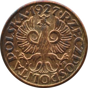 II RP, 1 grosz 1927, Warsaw, BEAUTIFUL