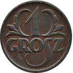 II RP, 1 grosz 1927, Warsaw, BEAUTIFUL