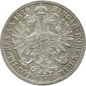 Austria-Hungary, Franz Joseph I, florin 1879 A, Vienna