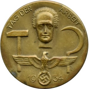 Germany, Third Reich, Labor Day pin May 1, 1934
