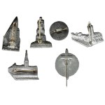 Germany, Third Reich, Adolf Hitler, set of 6 different pins