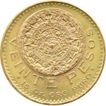 Mexico, 20 pesos 1959, Mayan Calendar, Mexico, UNC