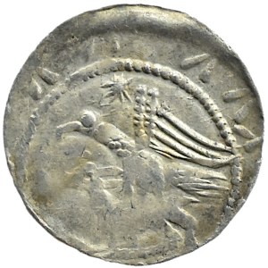 Władysław II Wygnaniec (1138-1146), Denar - Adler und Hase, GWIAZDA NAD ORŁEM, Kraków