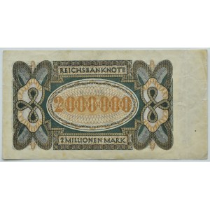 Germany, Weimar Republic, 2 million marks 1923
