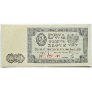 RP, 2 zloty 1948, BP series, Warsaw