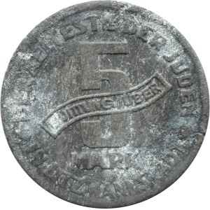 Ghetto Lodz, 5 marks 1943, magnesium, var. 2/2