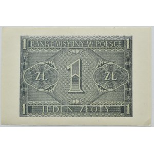 Generalna Gubernia, 1 złoty 1941, seria BE, Kraków