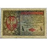 Generalne Gubernatorstwo, 1/2 marki 1916 Generał, seria B