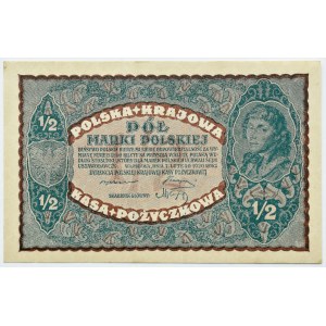 Second Polish Republic, 1/2 mark, 1920, Warsaw
