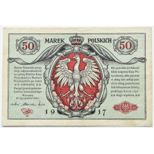 General Government, 50 marks, 1916, General, Series A