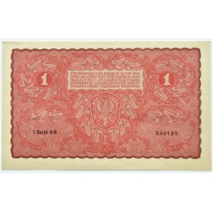 Seconda Repubblica Polacca, 1 marco del 1919, prima serie BR