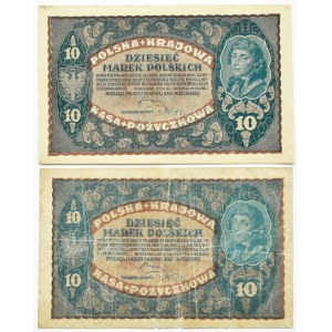 Seconda Repubblica Polacca, serie da 10 marchi del 1919, seconda serie