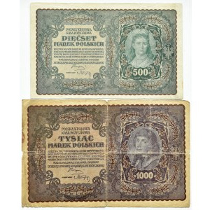 Second Polish Republic, 500–1,000-mark denomination, 1919