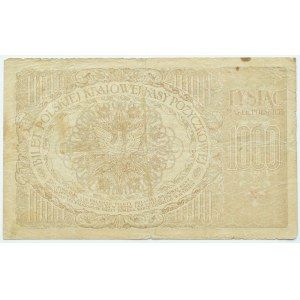 Seconda Repubblica Polacca, 1000 marchi del 1919, serie X