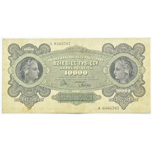 Second Polish Republic, 10,000 marks, 1922, Series A