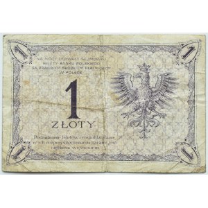 II RP, T. Kościuszko, 1 złoty 1919 S.97 B, Londyn