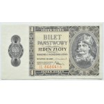 Second Polish Republic, B. Chrobry, 1 zloty, 1938, IL series
