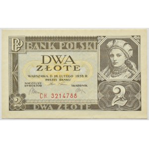 Seconda Repubblica Polacca, 2 złoty 1936, serie CH, BELLISSIMA