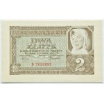 General Government, 2 zlote, 1940, Series B—BEAUTIFUL