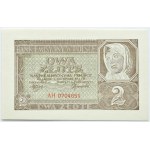 General Government, 2 zlote, 1941, AH series, UNC