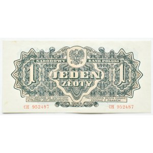 Polonia Popolare, serie di Lublino, 1 złoty 1944, serie CH