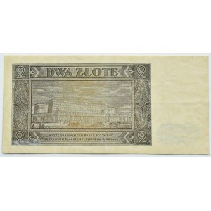 République de Pologne, 2 zlotys 1948, série W, Varsovie, RARE (G4)