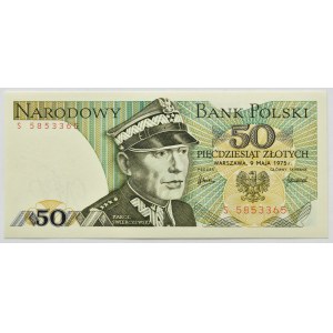 People's Republic of Poland, Gen. K. Świerczewski, 50 złotych, 1975, S series, UNC