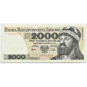 People's Republic of Poland, Mieszko I/B. Chrobry, 2,000 zlotys, 1979, Y series