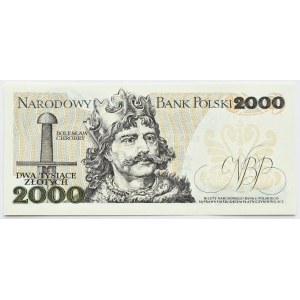 People's Republic of Poland, Mieszko I, 2,000 zlotys, 1979, AK series, Warsaw, UNC