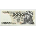 People's Republic of Poland, Mieszko I, 2,000 zlotys, 1979, AK series, Warsaw, UNC