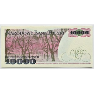 People's Republic of Poland, St. Wyspiański, 10,000 zlotys, 1987, Series F, UNC