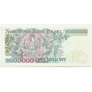 Terza Repubblica Polacca, I.J. Paderewski, 2.000.000 di zloty, 1992, serie B, UNC