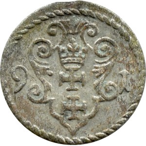 Zygmunt III Waza, denar 1591, Gdańsk