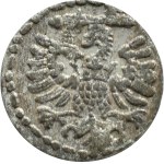 Sigismond III Vasa, denar de 1596, Gdańsk, GRANDS CHIFFRES