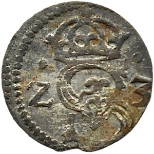 Sigismund III Vasa, denarius 16Z3(23), Łobżenica KROPKI