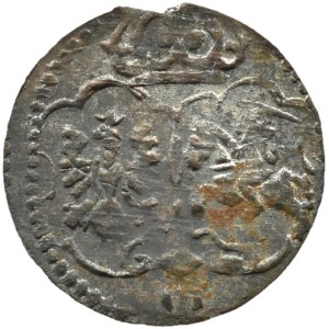Sigismund III Vasa, denarius 16Z3(23), Łobżenica KROPKI