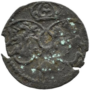 Sigismondo III Vasa, denaro del 1624, Łobżenica – RARO