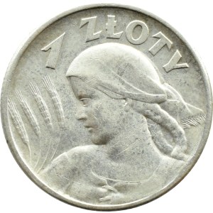Second Polish Republic, Ears of Wheat, 1 zloty, 1925, London