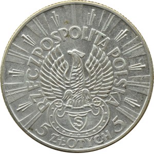 Second Polish Republic, Józef Piłsudski, 5 zlotych, 1934, STRZELECKI, Warsaw