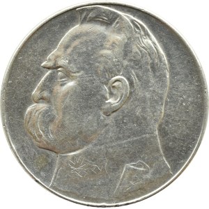 Second Polish Republic, Józef Piłsudski, 10 zlotych, 1935, Warsaw