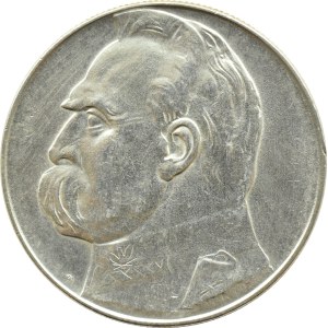 Druhá polská republika, Józef Piłsudski, 10 zlotých, 1939, Varšava