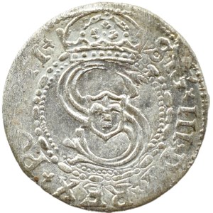 Sigismund III Vasa, 1605 szeląg, Riga—BEAUTIFUL