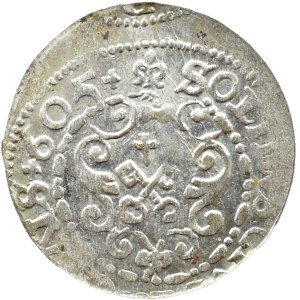 Sigismund III Vasa, 1605 szeląg, Riga—BEAUTIFUL