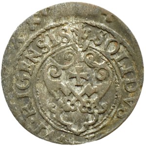 Zygmunt III Waza, szeląg 1621 (Z-1) lis w lewo, Ryga