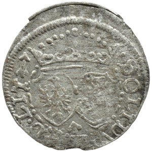 Sigismund III Vasa, 1617 szeląg with “Bogoria” and “Strzała” in the border, Vilnius L/LIT